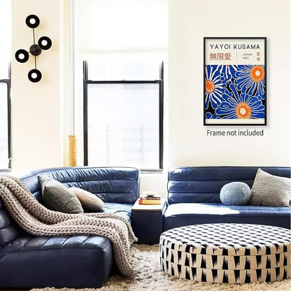 Yayoi Kusama Print Vintage Japanese Wall Art Abstract Yayoi Kusama Poster - Image 5