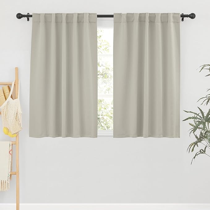 RYB HOME Small Window Curtains Blackout, Privacy Thermal Insulating Drapes by RYBHOME