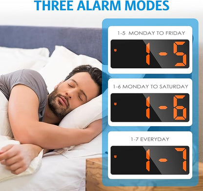 AMIR Digital Alarm Clock, LED Clock - Image 5