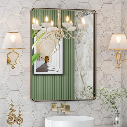LOAAO 22”X30” Bronze Bathroom Mirrors by LOAAO