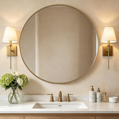 WallBeyond Round Wood Mirror by WallBeyond