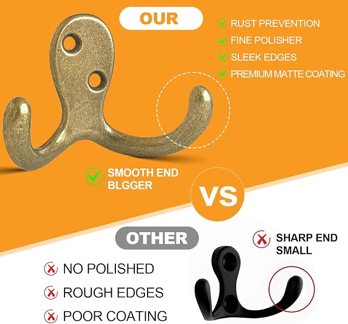 CBWLWJ 10 Pack Coat Hooks Wall Hooks - Image 5