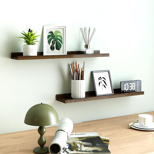 Floating Shelves for Wall Decor, Long Wall Mounted Storage Shelf for Bedroom - Image 2