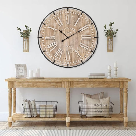 Farmhouse Wall Clock 30 Inch - Image 2