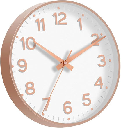 Roymnie Wall Clock 12 Inch Silent Wall Clocks Battery Operated- Modern Non - Image 8