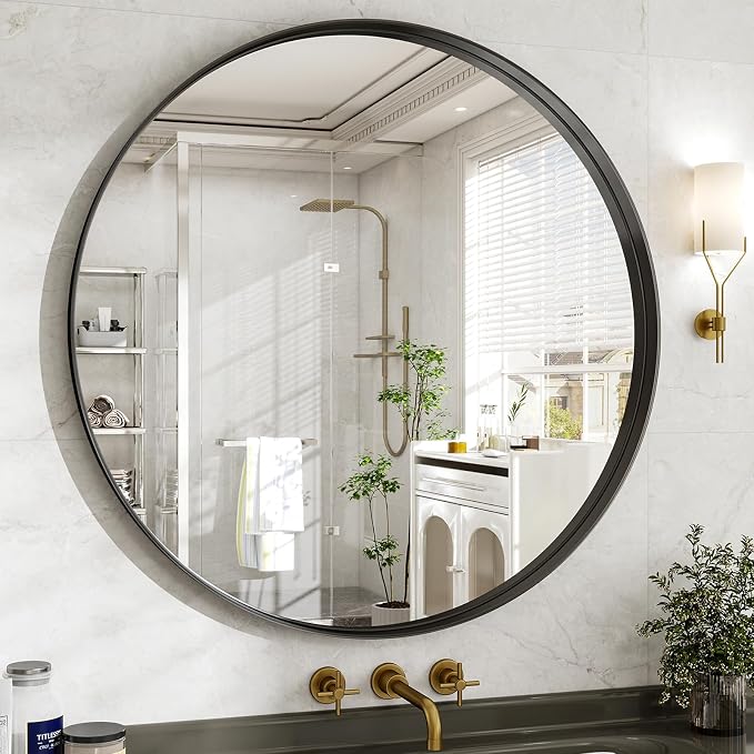 48 Inch Round Bathroom Mirror - Image 2