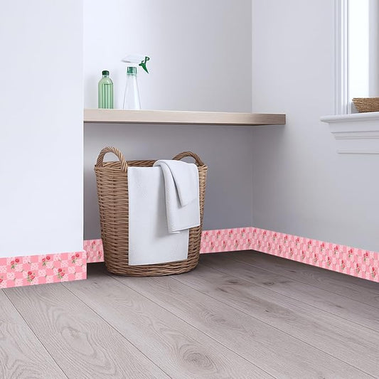 Pink Polka Dot Wallpaper Border 196x4 Inch Peel and Stick Wall Border Removable - Image 2