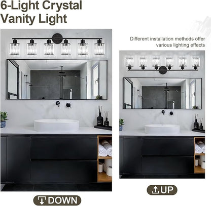 Crystal Bathroom Light Fixtures, Bathroom Lighting Fixtures Over Mirror - Image 5