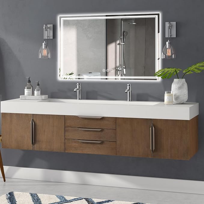 Ratsamee 55x36 Inch LED Bathroom Mirror - Image 2