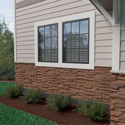 EverStone Cascade Faux Stone Panel, 48 5/8"W x 24 3/4"H x 1 1/4"D, York Town - Image 10