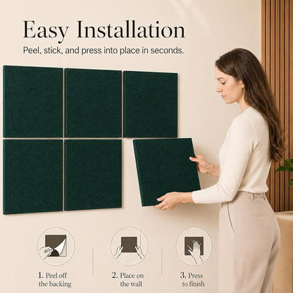 Large Cork Boards for Walls – 36" x 24" Self Adhesive Felt Wall Tiles - Image 4