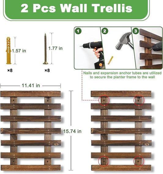 Mulctun 2 Pcs Wall Planters - Image 2