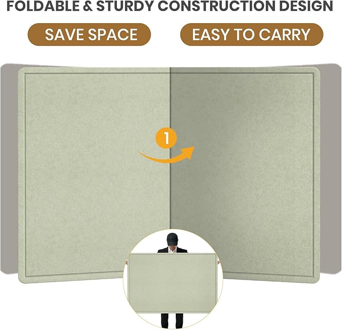 Bulletin Board - 35 x 17.5 inches Decorative Felt Pin Board - Cork Board - Image 6