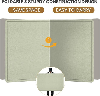 Bulletin Board - 35 x 17.5 inches Decorative Felt Pin Board - Cork Board - Image 6