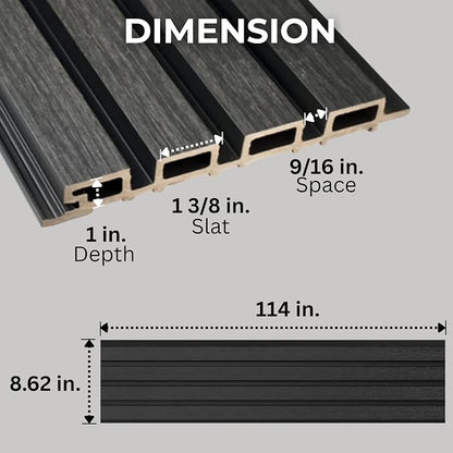 From Plain to Beautiful in Hours WPC Exterior Wall Slat Panels Waterproof - Image 2