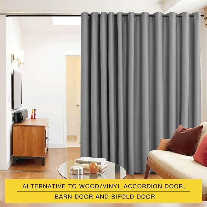 NICETOWN Closet Door Heavy Curtain, Room Dividers Shade Screens Partitions - Image 2