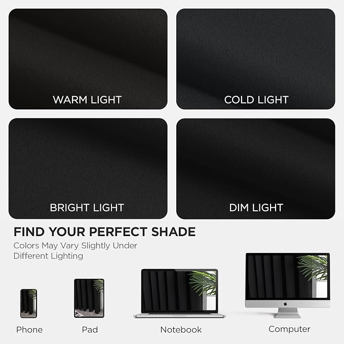 Joydeco Blackout Patio Sliding Door Curtains 108 Inches Long, Grommet Privacy - Image 10