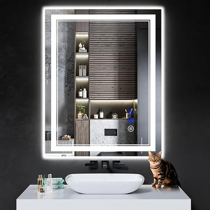 40"x30" LED Bathroom Mirror by INFINIGLASS