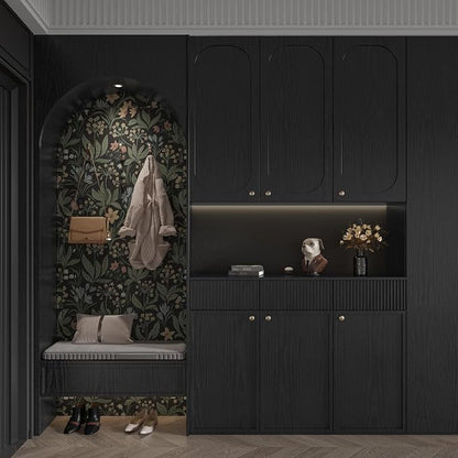 Abyssaly Black Wood Wallpaper 15.7 Inch X 196 Inch Peel and Stick Paper - Image 8