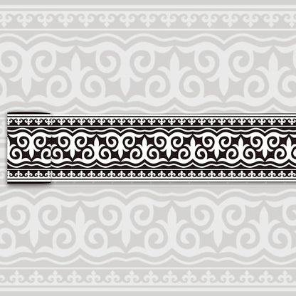 Wallpaper Border Trim Peel and Stick Vintage Black and White Boarders Self by WEISENI