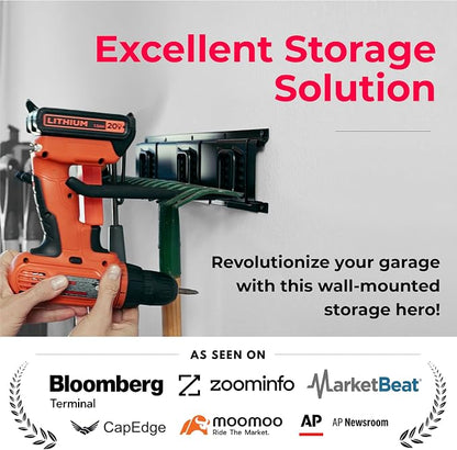 Heavy-Duty Garage Wall Storage System | Wall Mounted Tool Organizer Rack - Image 2