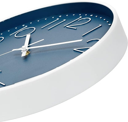 Foxtop Modern Wall Clock Silent Non Ticking Battery Operated Quartz Round Wall - Image 6