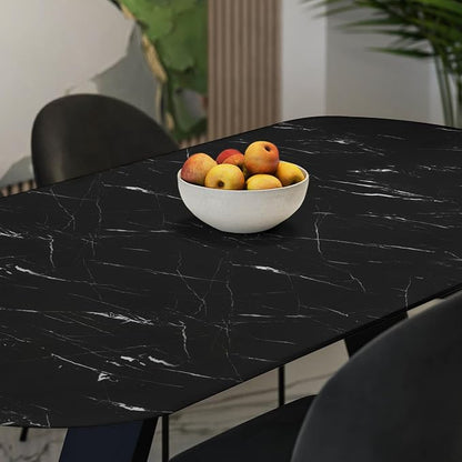 Abyssaly Black Marble Contact Paper Peel and Stick Countertops Waterproof Matte - Image 4