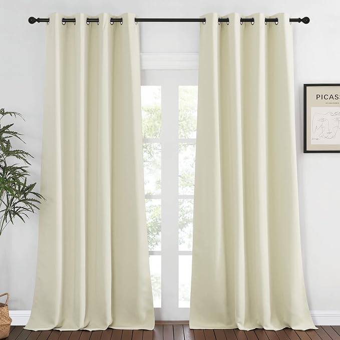 NICETOWN Bedroom Curtain Room Darkening Drapery 102 inches Length by NICETOWN