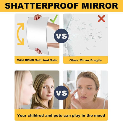 JEOYOO Wall Mirror Full Length, Thick 0.127", Unbreakable Gym Mirrors - Image 4