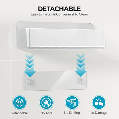 Nieifi Adhesive Wall Shelf, Shower Shelves, Shower Organizer - Image 5