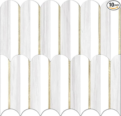 Vamos Tile Peel and Stick Backsplash Seamless Tile, 10-Sheet Stick on Backsplash by VamosTile