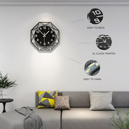 Large Wall Clocks for Living Room Decor 16 inch Silent Modern Wall Clocks Wall - Image 4