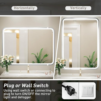 24x36 Inch LED Bathroom Mirror - Image 6