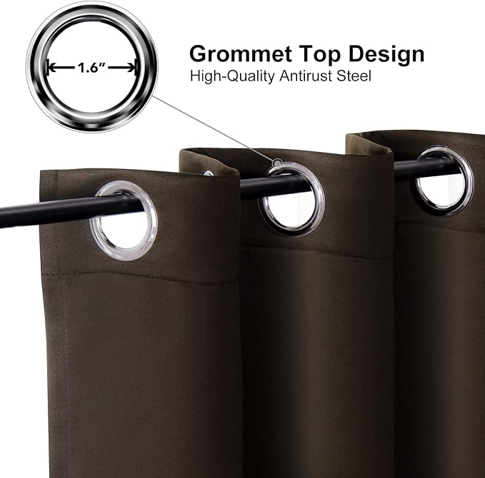 ChrisDowa Blackout Curtains 36 Inches Long - Image 2