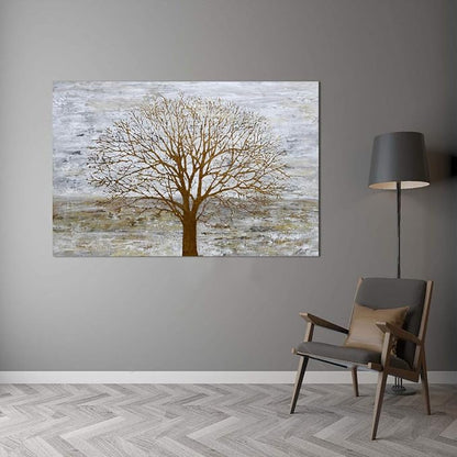 Yihui Arts Hand Painted Abstract Tree Painting - Image 5