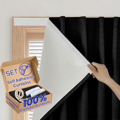 Peel & Stick 100% Blackout Panel by Sovtfides