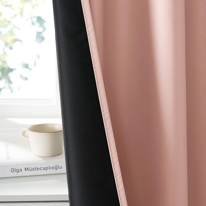 RYB HOME 100% Blackout Short Curtains - Image 4