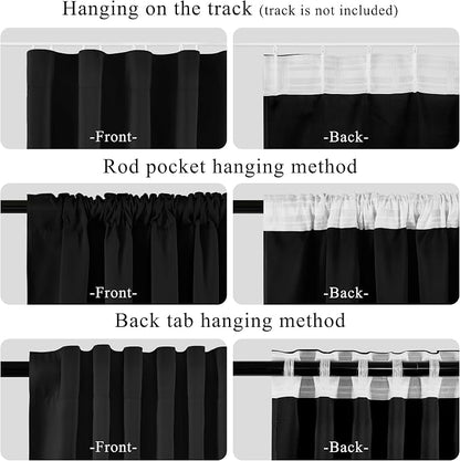 RYB HOME 100% Blackout Room Divider Curtain, Thermal Insulated&Privacy Assurd - Image 4