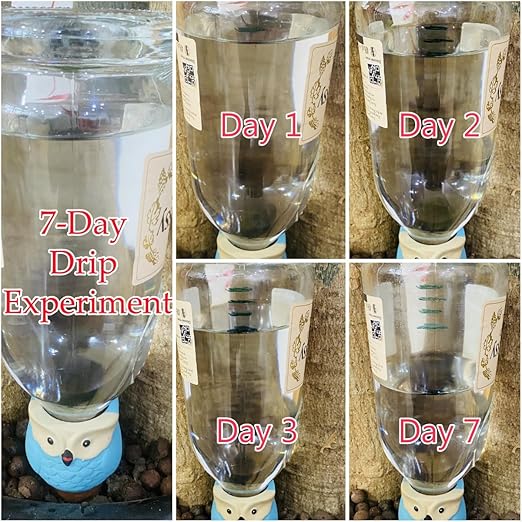 4 Pack Plant Watering Devices, Owl Shape Terracotta Watering Spikes, Vacation Self Watering Planter Insert, Automatic Plant Waterer for Indoor Outdoor Plants