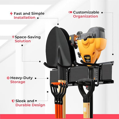 TIDYME Heavy-Duty Garage Wall Storage System | Wall Mounted Tool Organizer Rack - Image 5