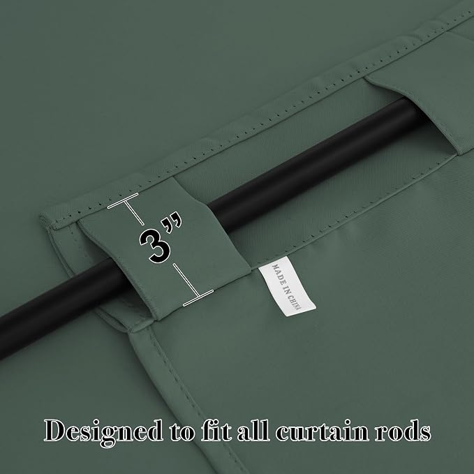 RYB HOME Green Blackout Curtains - Image 5