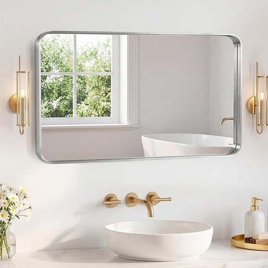 NEWBULIG 30X48 Inch Bathroom Mirror by NEWBULIG