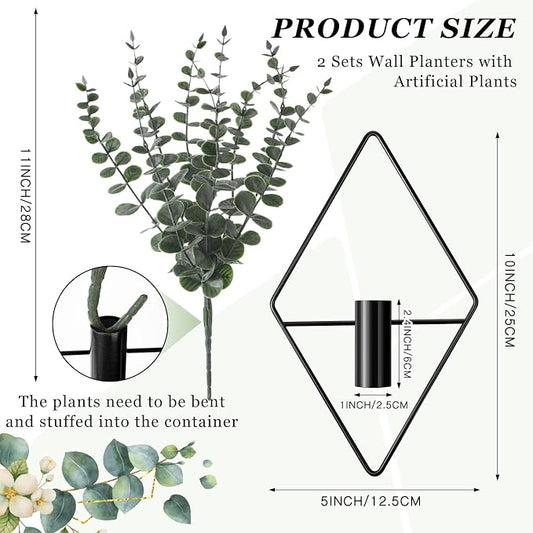 Jexine 4 Pcs Hanging Planters - Image 2