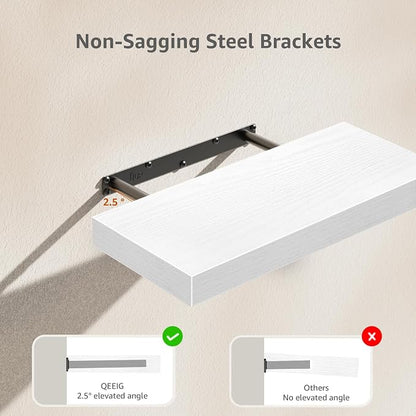 QEEIG Floating Shelf for Wall Bathroom Shelves Bedroom Kitchen Living Room - Image 5