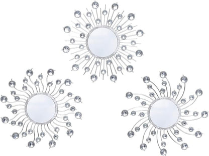 Mirror Wall Decor Metal Sun Mirror Home Decoration Wall Art Decorative Suitable by wotieuns