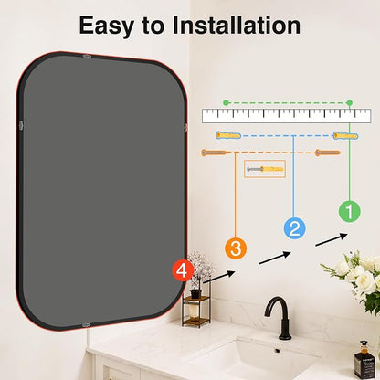 Bathroom Mirror for Wall, HD Reflection Shatterproof Mirror for Living Room - Image 9