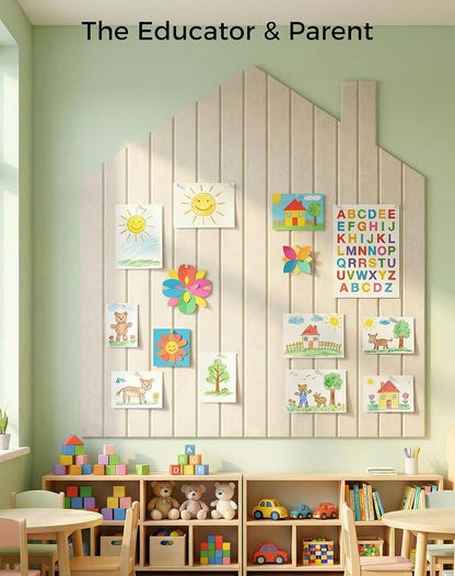 Aothia Felt Bulletin Board Tiles Large 48" x 36" Cork Board Alternative - Image 8