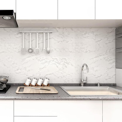 practicalWs Peel and Stick Marble Wallpaper 15.7'' x 236.2'' Marble Contact - Image 3