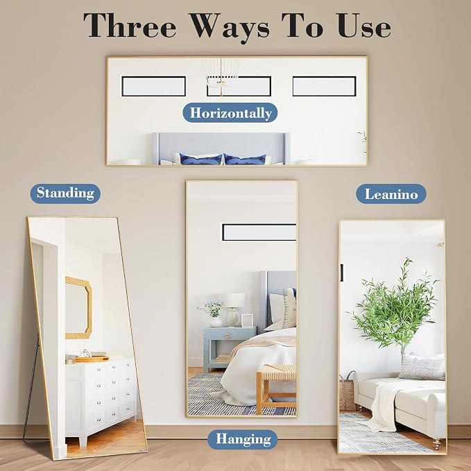 DUMOS 21"x56" Full Length Mirror - Image 6