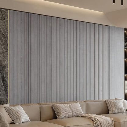YU LI 3DH Peel and Stick PVC Slat Wall Panel 236"x15.75" Self-Adhesive Thick - Image 2